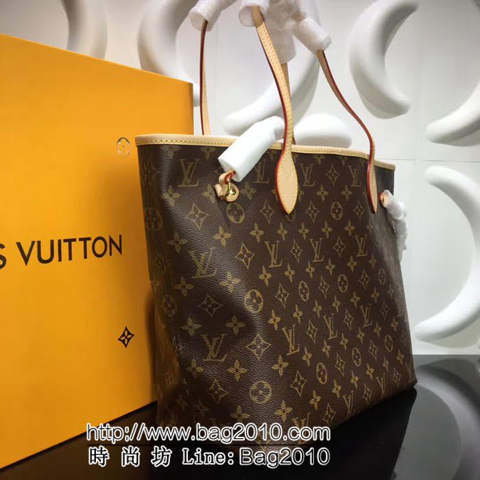 路易威登LV頂級原單M40995 老花配粉色裏 Neverfull 經典手袋 YDH1366